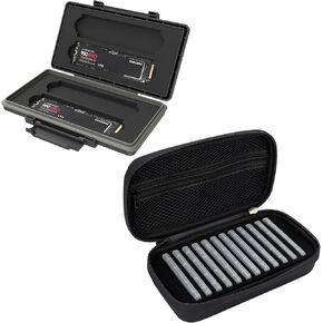 Hard ABS + EVA：Hard ABS M.2 SSD Card case with EVA PU M.2 SSD Card case