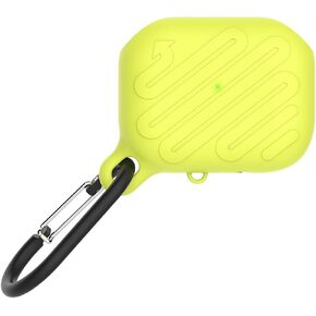 Waterproof case for AirPods pro, AirPods Pro 2nd Generation Case.Anti-Lost, Wireless Charging, LED Light Visible（Atrovirens）