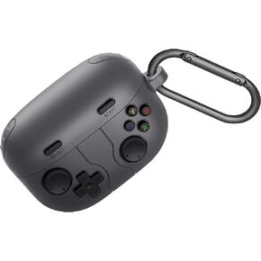 Geiomoo Silicone Case for Sony LinkBuds S, Funny Cartoon Game Design Protective Cover with Carabiner (Dark Gray)