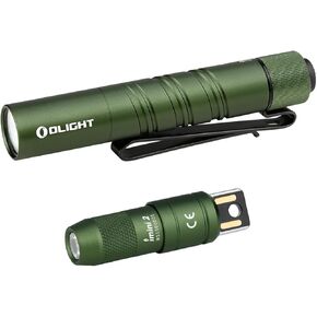 OLIGHT I3T 2 EOS Pocket EDC Flashlight Bundle with IMINI 2 EDC Rechargeable Keychain Flash Light