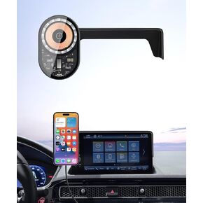 Wireless Charging car Phone Holder for Honda Civic 2022-2025/Pilot 2023-2025 Accessories 7/9 inch Screen Fixed Clip,360° Rotation car Phone Mount Compatible with MagSafe