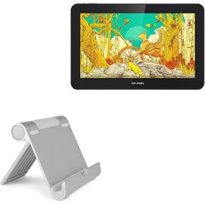 BoxWave Stand and Mount Compatible with XP-Pen Drawing Tablet MD160U (15.6 in) - VersaView Aluminum Stand, Portable, Multi Angle Viewing Stand