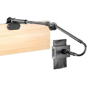 Foldable Tablet Holder for Kindle Reading in Bed, No Stiff Easy Adjust Flexible Tablet Arm Desk Holder, Ereader Accessories for Kindle Paperwhite/Scribe/Oasis, iPad, Phone