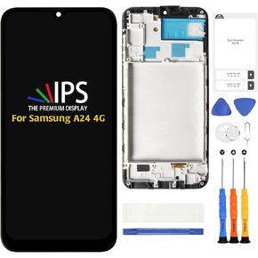 A-MIND InCell for Samsung Galaxy A24 4G LCD (No Fingerprint Function) 6.5" Screen Replacement with Black Frame SM-A245F/M/N LCD Screen Touch Digitizer Assembly