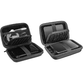Petcase Portable Drive Case for Canvio Basics Western Digital WD Elements My Passport Bundle مع CASE DRIVE CASE 2.5 بوصة للنسخ الاحتياطي SEAGATE بالإضافة إلى التوسع النحيف