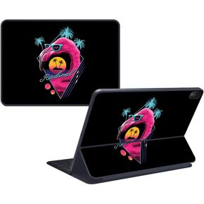 MightySkins Skin Compatible with Apple iPad Pro Smart Keyboard 11" (2018) - Futuristic Fox - Protective, Durable, and Unique Vinyl Decal wrap Cover - Easy to Apply, Remove - Made in The USA