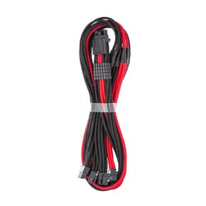 CableMod C-Series Pro ModFlex Sleeved 12V-2x6 12VHPWR StealthSense PCIe Cable for Corsair Type 5 RMX Shift (16 to 4 x 8-pin, Black)