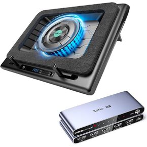 Laptop Cooling Pad&HDMI 2.1 Switch, HDMI Switcher 4K@120Hz 8K@60Hz