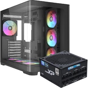 SAMA V60 Mid-Tower PC Case & SAMA PC XP1200W Power Supply