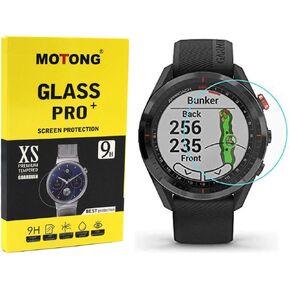 MOTONG For Garmin Approach S62 Screen Protector - Tempered Glass Screen Protectors For Garmin Approach S62 Watch,9 H Hardness,0.3mm Thickness,Made From Real Glass
