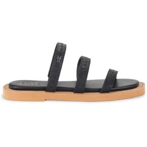 Frye Women's Faye Strappy Slide, Black - 8M