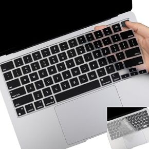2 Pack Keyboard Cover for 2025-2023 MacBook Air 13" 15" M4 M3 M2, 2025-2021 MacBook Pro 14" 16" M4 M3 M2 M1 Pro/Max, Ultra Thin Keyboard Skin for 14.2" 16.2" MacBook Pro /13.6" 15.3" MacBook Air, US