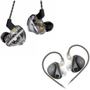 Super Bass Combination-KZ Castor in Ear Monitor&CCZ DC01 PRO Wired Earbuds