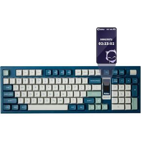 Akko 5098B Wireless Gaming Keyboard with Screen, Wasteland Survival Mechanical Keyboard with Scroll Wheel, Hot-Swappable Gaming Keyboard with Numberpad, RGB Gasket Keyboard, Piano Pre Lubed Switch in Kuwait