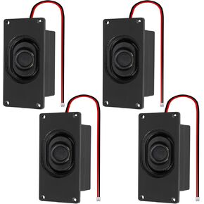 4Pcs Audio Speaker 3 Watt 4 Ohm Speaker 4ohm 3W Loundspeaker JST-PH2.0 Interface Speaker for Small Electronic Projects Advertising Machines LCD TV Monitors