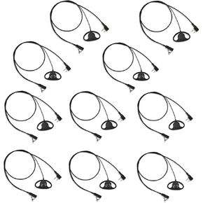 Headset for Midland D Shape with Mic Security Earpiece for GXT1000VP4 LXT500VP3 GXT1050VP4 GXT1000XB (10pcs)
