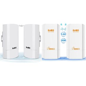 KuWFi Bundle of Goods 2.4G Wireless WiFi Bridge and 5.8G Wireless Ethernet Bridge