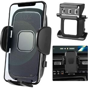 Car Cell Phone Holder Mount for Kia K5 2025 2024 2023 2022 2021 Accessories, Dashboard & Air Vent Bracket with Custom Base Compatible for 4.0"-7.0" Cell Phones