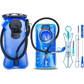 WACOOL 3 Liter and 2 Liter BPA Free Hydration Pack Bladder with Cleaning Kit Leak-Proof Water Reservoir (3L Blue)