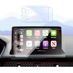 2pcs 2024 2025 Civic Screen Protector for 2024 Honda Civic Accessories 2022-2024 2025 Civi c Touring/Sport Touring/Si/Type R Nav. 9Inch Tempered Glass Screen Protector