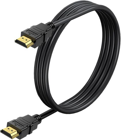 HDMI Cable 3ft 2-pack ، سلك HDMI 4K محمي ، HDMI المطلي بالذهب إلى HDMI Cable 120Hz Arc & CL3 تقييم ، HDCP 2.2 ، 3D HDR | لمحطة الإرساء ، الكمبيوتر الشخصي ، الشاشة ، التبديل ، الفاصل ، PS5 ، PS4 ، Xbox ، TV ، Soundbar in Kuwait