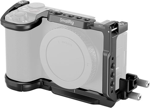 SMALLRIG ZV-E10 II HawkLock Quick Release Cage Kit for Sony ZV-E10 II with Cable Clamp for HDMI, Built-in Ergonomically Designed Silicone Handle, Quick-Release Plate for Arca, QD Socket - 4949 in Saudi Arabia