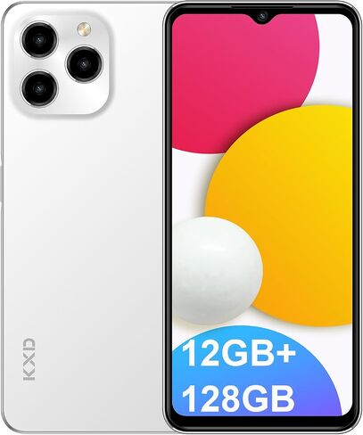 KXD A09 Unlocked Android Phones, Android12 Smartphones, 6.56" HD+, 4000mAh, Octa-Core 12GB+128GB/SD 256GB Smart Phone, 13MP+5MP, 3 Card Slots, Face ID Unlock Phone, 4G Dual SIM Mobile Phone in Saudi Arabia