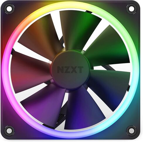 NZXT H5 Elite Compact ATX Mid-Tower PC Gaming Case - Cable Management - 2 x 140mm RGB Fans - Black & F120 RGB Fan - Whisper Quiet Cooling - 120mm - RF-R12SF-B1 in Saudi Arabia