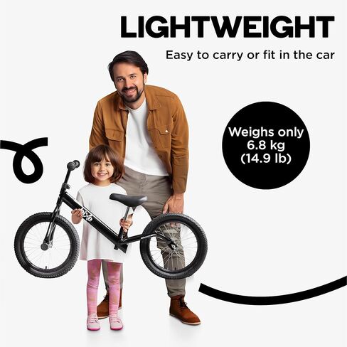 Bixe Balance Bike: for Big Kids Aged 4, 5, 6, 7, 8 and 9 Years Old - No Pedal Sport Training Bicycle | 16inch Wheel in Kuwait