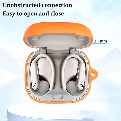 [3 in 1] Silicone Case Compatible with Beats Powerbeats Pro 2 with Keychain, Soft Resistant Shockproof Protective Case for Powerbeats Pro 2 with Cleaning Kit for Women Men in Kuwait