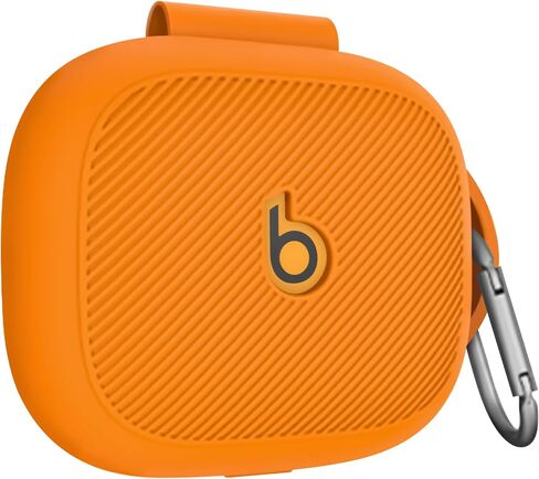 Geiomoo Soft Flexible Silicone Case for Beats Powerbeats Pro 2, Scratch Resistant Protective Cover with Carabiner (Black) in Saudi Arabia