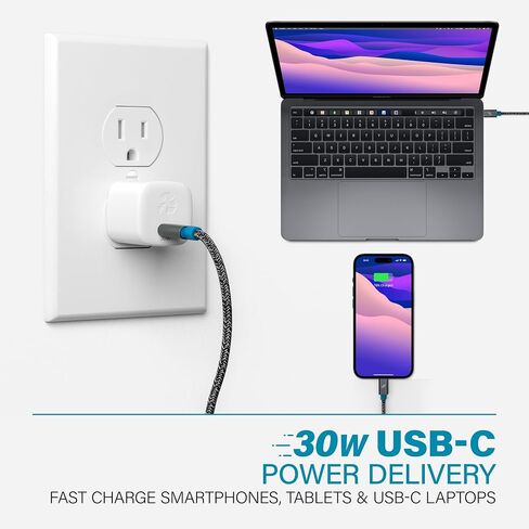 Nimble Wally SubNano 20W USB-C Wall Charger, PPS, PD & QC 4.0 Fast Charging for iPhone, iPad, Android and More, Made from Recycled Plastic (Cable Not Included) in Saudi Arabia