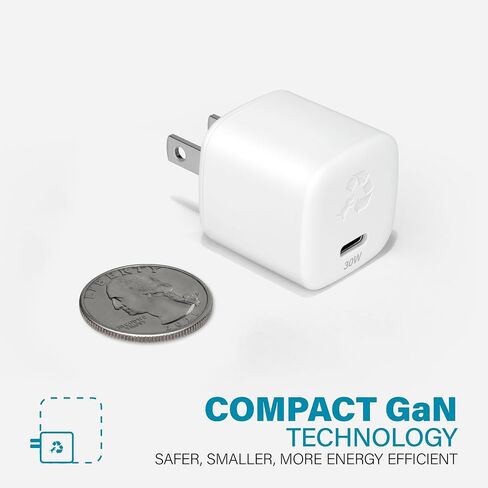 Nimble Wally SubNano 20W USB-C Wall Charger, PPS, PD & QC 4.0 Fast Charging for iPhone, iPad, Android and More, Made from Recycled Plastic (Cable Not Included) in Saudi Arabia