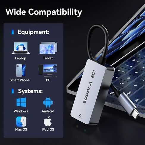 USB AM to RJ45, 2.5G Ethernet Adapter in Saudi Arabia