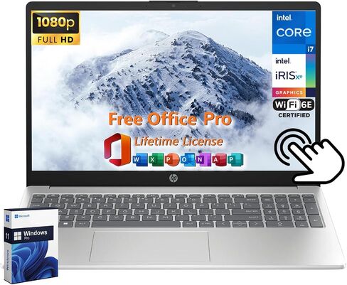 HP 2019 17.3" HD+ Flagship Home & Business Laptop, Intel Quad Core i5-8265U Processor Upto 3.9GHz, 8GB RAM, 256GB SSD, DVD-RW, WiFi, HDMI, GbE LAN, Bluetooth, Windows 10, Black in Saudi Arabia