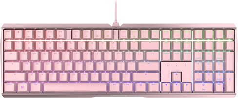 CHERRY MX Board 3.0 S لوحة مفاتيح ميكانيكية سلكية من الألومنيوم، مفاتيح صامتة حمراء MX للألعاب والمكتب، أسود (متجدد) in Saudi Arabia