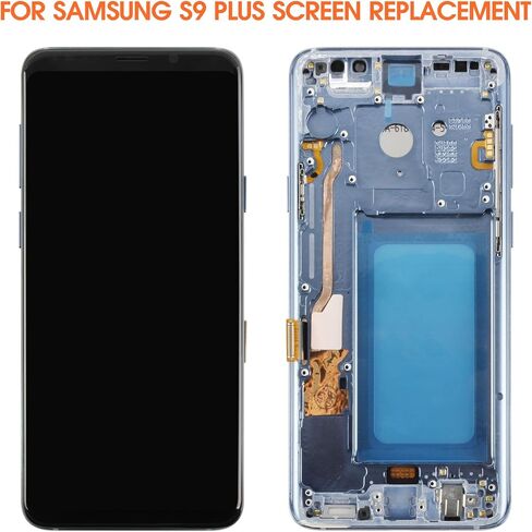 INCELL for Samsung Galaxy S9 Plus Screen Replacement for Samsung S9 Plus LCD Display SM-G965F SM-G965W SM-G965U LCD Digitizer Touch Screen Assembly with Frame(No Fingerprint) (Blue) in Saudi Arabia