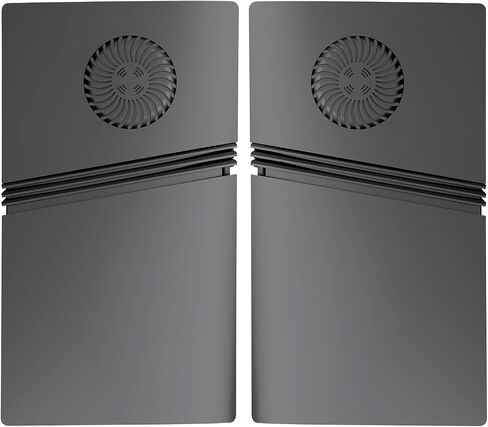 FacePlates for PS5 Pro Digital Edition Wedorat PlayStation 5 Pro Plates with Cooling Vents ABS Anti-Scratch Dustproof Protective Shell Cover, Replacement FacePlate for PS5 Pro Digital (Black) in Saudi Arabia