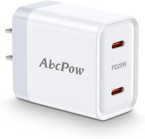 Fast Samsung Charger Block USB C 25W Dual Port Android Charger Type C Phone Wall Plug for Galaxy A35 A15 5G A25 S24 Ultra,Z Fold 6 Flip 6,S23 A14,Motorola Razr 2024 Razr+ Edge Moto G Stylus 5G Power in Saudi Arabia