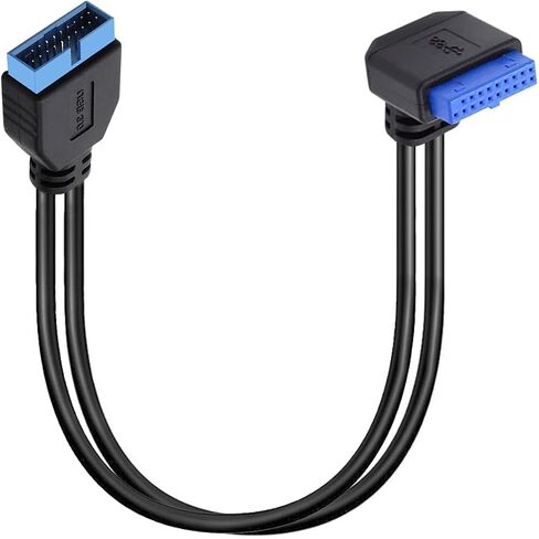 SATA USB Extension Cable ، USB 3.0 Motherboard Front 19 PIN ذكر إلى كابل بيانات التمديد الإناث ، USB 3.2 Gen 2 (USB 3.1) محول داخلي 20 لوحة رأس لوحة الأم 10 جيجابت في الثانية (UP) in Saudi Arabia