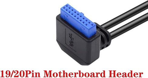 SATA USB Extension Cable ، USB 3.0 Motherboard Front 19 PIN ذكر إلى كابل بيانات التمديد الإناث ، USB 3.2 Gen 2 (USB 3.1) محول داخلي 20 لوحة رأس لوحة الأم 10 جيجابت في الثانية (UP) in Saudi Arabia