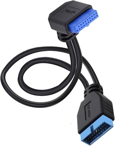 SATA USB Extension Cable ، USB 3.0 Motherboard Front 19 PIN ذكر إلى كابل بيانات التمديد الإناث ، USB 3.2 Gen 2 (USB 3.1) محول داخلي 20 لوحة رأس لوحة الأم 10 جيجابت في الثانية (UP) in Saudi Arabia