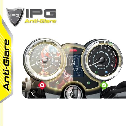 IPG Proactive Made for Kawasaki 2021-24 Z650RS / S132 N83 Dashboard 9H صلابة الشاشة واقي نانو السيراميك فائقة الاستجابة وضوح عالية مضادة لخدش Kawaz650rs in Kuwait