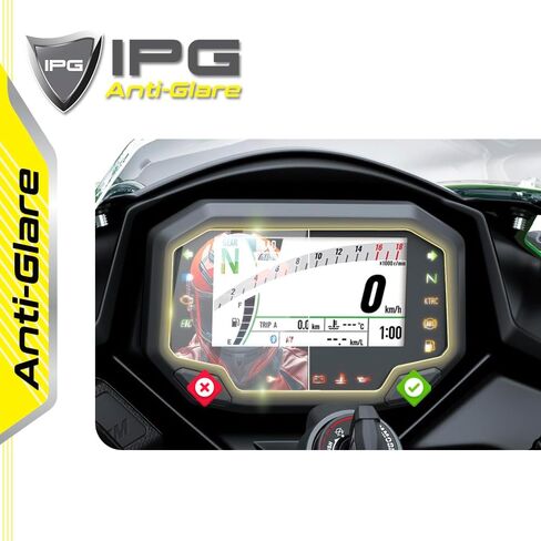 IPG ProActive Made for KAWASAKI 2021-24 Z650RS / S132 N83 Dashboard 9H Hardness Screen Protector Nano Ceramic Film Ultra Responsive High Clarity Anti Scratch for KawaZ650rs in Saudi Arabia