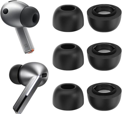 Memory Foam Ear Tips for Samsung Galaxy Buds3 Pro, Ultimate Comfort and Unshakeable Fit with Memory Foam Earbud Tips, Secure Fit, Superior Noise Isolation, 3 Pairs Replacement Tips (Large) in Saudi Arabia