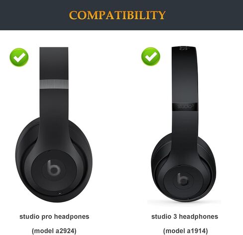 Studio Pro Bead -Op -Quality Archy Arch Band Band Kit Parts متوافقة مع Beats by Dre Studio Pro/A2924 Studio3/A1914 Headphones (Brown) in Kuwait