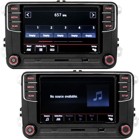 6.5" Car Stereo RCD360 PROII RCD330 Carplay Android Auto Bluetooth USB SD RVC FM for VW Golf MK5 MK6 Passat Jetta CC EOS (Backup Camera Actived) in Kuwait