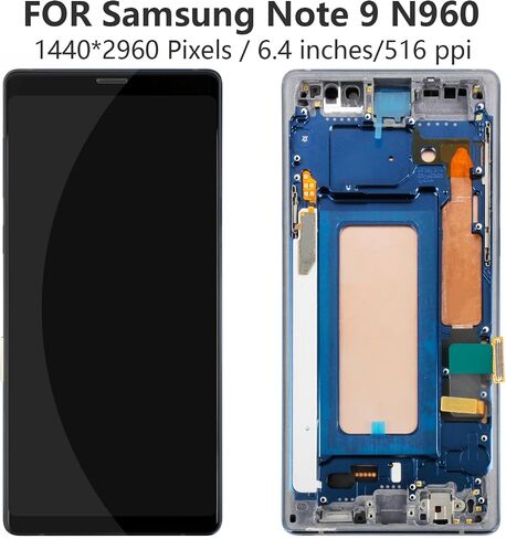 TFT for Samsung Galaxy Note 9 Screen Replacement with Frame,for Samsung Note 9 LCD Touch Display Digitizer Assembly SM-N9600 SM-N960F SM-N960U Repair Kit (Not Fingerprint) (Blue) in Saudi Arabia