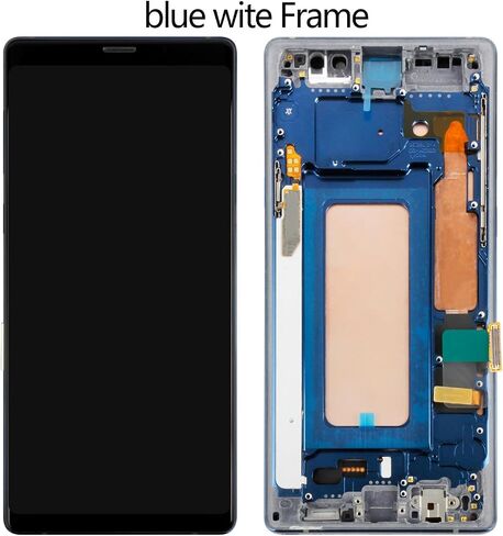TFT for Samsung Galaxy Note 9 Screen Replacement with Frame,for Samsung Note 9 LCD Touch Display Digitizer Assembly SM-N9600 SM-N960F SM-N960U Repair Kit (Not Fingerprint) (Blue) in Saudi Arabia