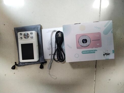 Andoer Kids Camera Compact Camera 4K/30Fps Small Digital Camera 64Mp Digital Video Camera 2.4 Inch Screen 18X Digital Zoom Built-in Battery Birthday for Teens Students Friends Travel in Saudi Arabia